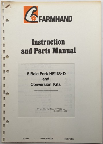 Farmhand manuale istruzioni e - farmhand;,