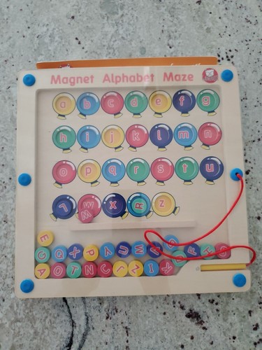 Gamenote wood alphabet letters - wood,