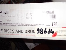 202343 FIAT 500 (312) PANDA (169) SERIE DISCHI FRENO  ANTERIORI  98614  46788929