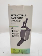 Caricabatterie funivia retrattile 4 in 1 nuovo scatola aperta spedizione gratuita 