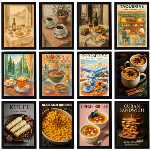 Poster vintage food - &,