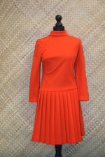 Abito gonna plissettata