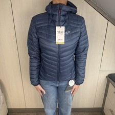 Giacca imbottita blu con cappuccio Rab 'Cirrus Alpine' *nuova* prezzo consigliato £180