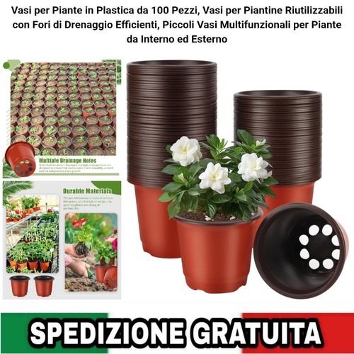 100 vasi piante plastica - 100,