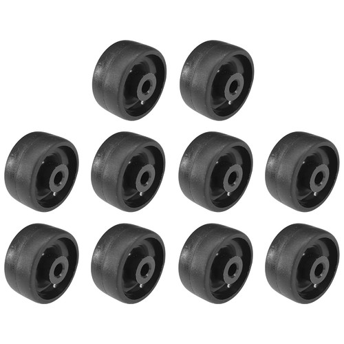 10x ruote plastica - 10x, nero