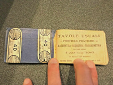 VECCHIO PICCOLO LIBRO TAVOLE