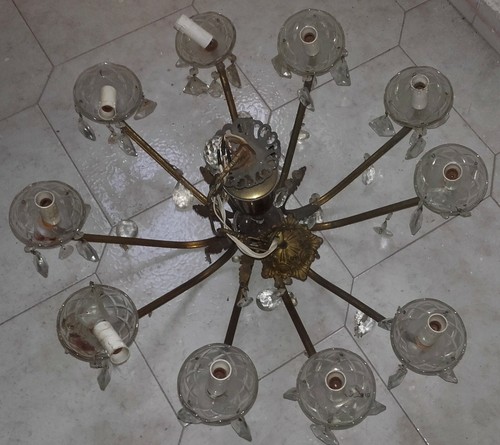 Lampadario vintage bracci - 10,
