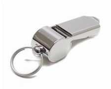 Fischietto in metallo cromato