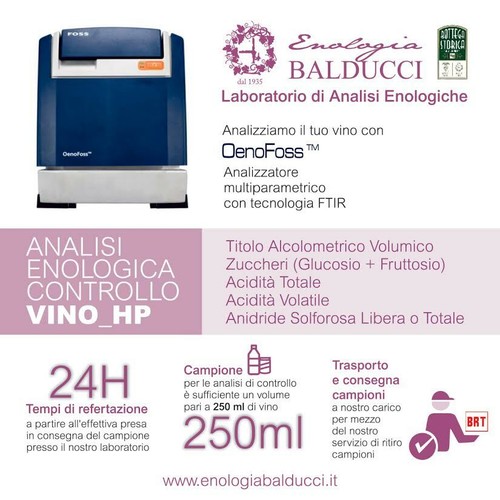 Analisi controllo vino con - vino, hp