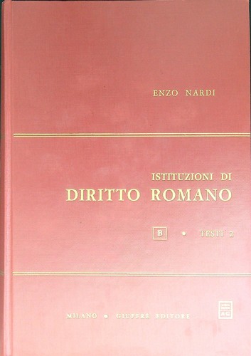 Istituzioni diritto romano - istituzioni, di