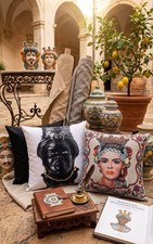 Coppia cuscini teste di moro