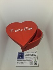 Idea Regalo San Valentino Box Cuore Testo Personalizzato