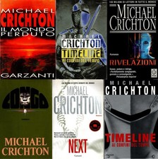 Libri Michael Crichton. Vari titoli. Vari anni. Vari editori. Vari formati. Rari