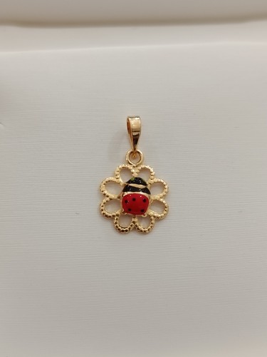 Ciondolo coccinella fiore - coccinella,