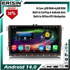 8-Core 9" Android 14 Autoradio Per VW Passat Polo Golf 5 6 Tiguan Caddy Jetta T5