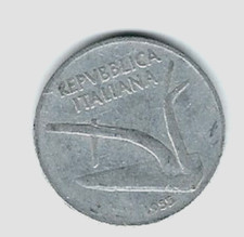 Italy Coin...10 Lire...1955
