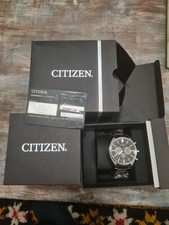 OROLOGIO A ENERGIA SOLARE CITIZEN ECO DRIVE 2005 NERO 42MM OTTIMO CON ACCESSORI