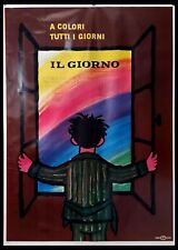 1960ca * Manifesto, Poster "Il Giorno, a Colori tutti i Giorni - Savignac" Itali