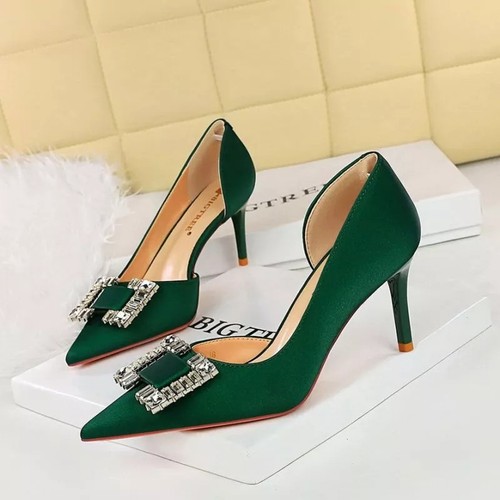 Decolte verde smeraldo - verde, con