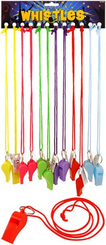 Fischietto neon pastello - 1x,