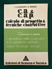 LEONHARDT CA & CAP Vol.3 INGEGNERIA CEMENTO ARMATO STRUTTURE [ORIGINALE]