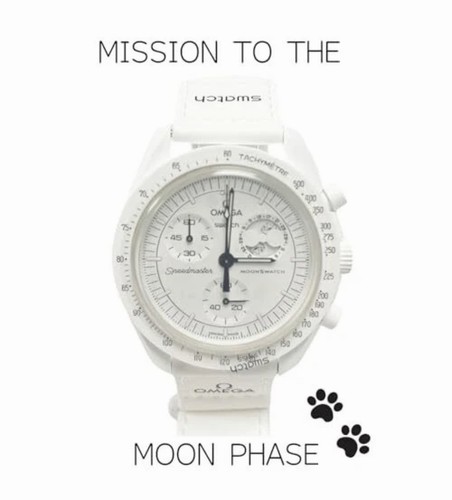 Nuovo omega swatch - omega, white