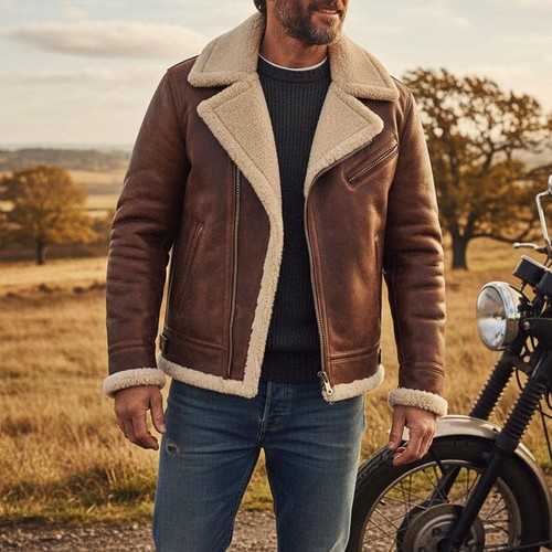 Giacca aviatore shearling