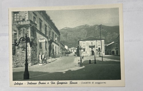 Cartolina solofra palazzo - solofra,