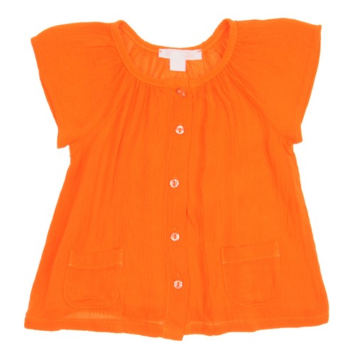 Camicia arancione bambina per