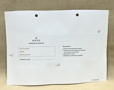 Rolex Service Guarantee