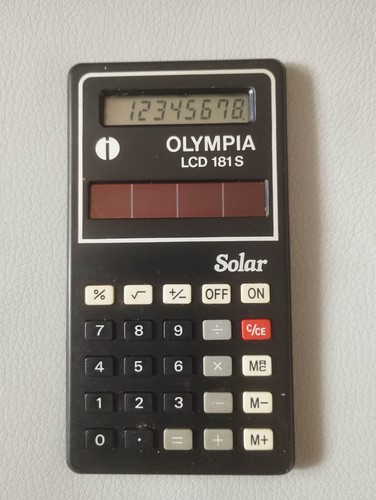 Calcolatrice vintage solare - vintage,