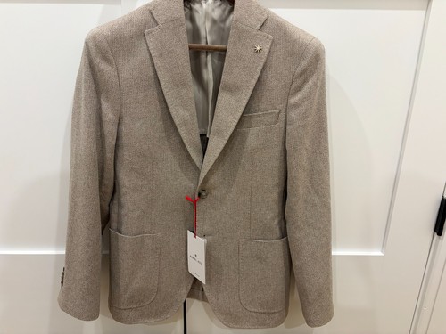 Blazer beige testurizzato
