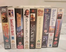 Assorted vhs video cassette - vhs,