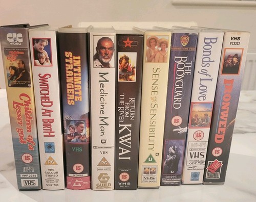 Assorted vhs video cassette - 9,
