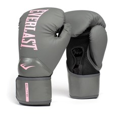 Everlast Elite 2 - Guanti da allenamento da boxe, 283,5 g, colore: grigio/rosa-1