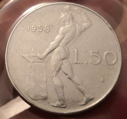 Moneta lire 1958 italia - moneta,