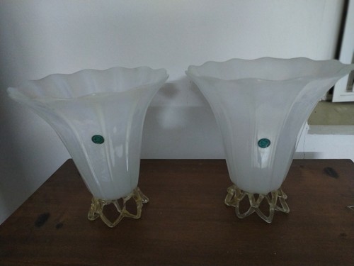 Coppia vasi vintage - in, vetro