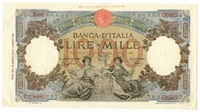 1000 LIRE CAPRANESI REPUBBLICHE MARINARE RETRO BI 23/08/1943 SPL-