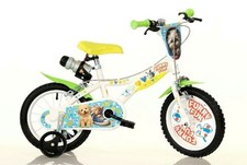 Bicicletta con rotelle bambino bimba 5 anni Furry Fun 14" altezza 105 cm