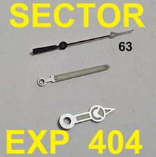 sfere lancette sector expander exp404 chronograph hands aiguille index watch old