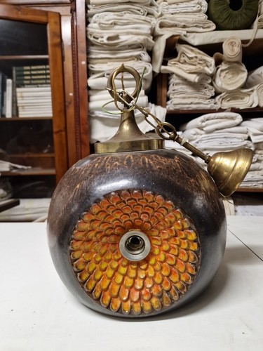 Lampadario ceramica metallo - lampadario,