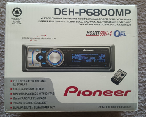 Radio pioneer deh p6800mp - radio, deh-p6800mp
