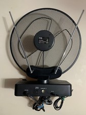 Antenna TV Mg Intex Amplificata - Colore Nero - Alimentazione 220V/12V 