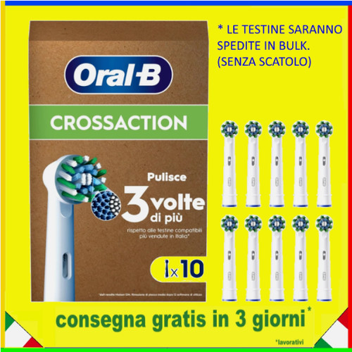 10x testine ricambio braun - testine,
