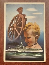 CARTOLINA ONB FASCISMO MILITARE MARINA BALILLA OPUS MERCATALI FG VIAGGIATA