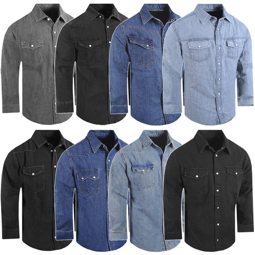 Camicia uomo cotone - , denim