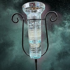 Misuratore pioggia giardino grazioso nuovo con scatola misuratore 35" misura precipitazioni