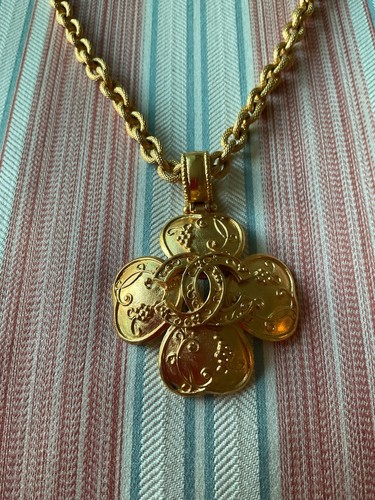 Collana quadrifoglio oro