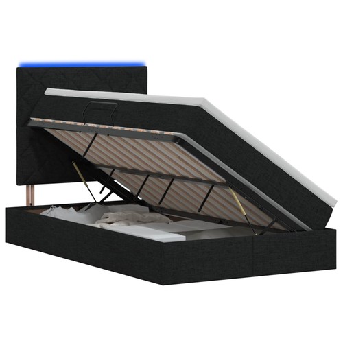 Letto con contenitore - led, e