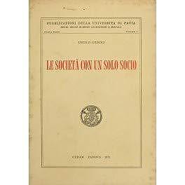 Società con solo socio - con,